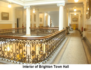 Brighton Town Hall interior