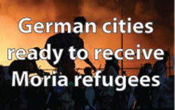 German cities - Moria refugees